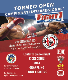 CAMPIONATI INTERREGIONALI FIGHT1 E TORNEO OPEN CSEN – ABANO T. – 20-01-19