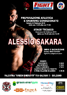 STAGE CON ALESSIO SAKARA – BOLZANO – 23-24 FEB 2019