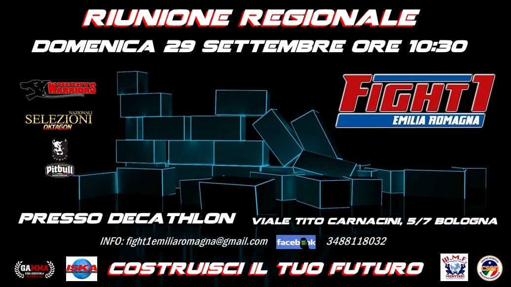 RIUNIONE FIGHT1 EMILIA ROMAGNA DOMENICA 29 SETTEMBRE
