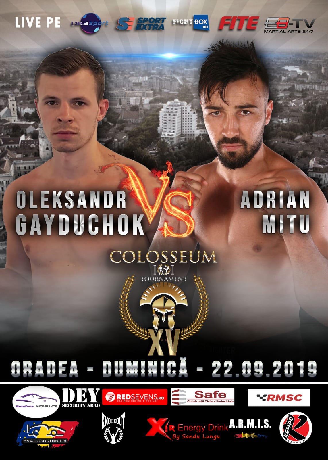DOMENICA OLEKSANDR GAYDUCHOK TEAM CARVELLI AL COLOSSEUM TOURNAMENT XV