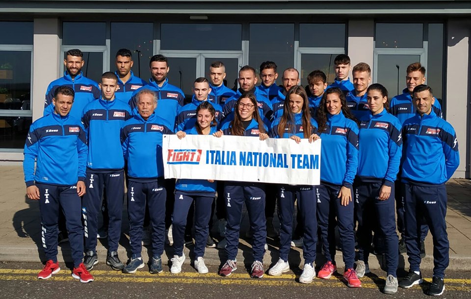 SCHIERATA LA NAZIONALE FIGHT1 PER I MONDIALI ISKA A CORK CITY 2019