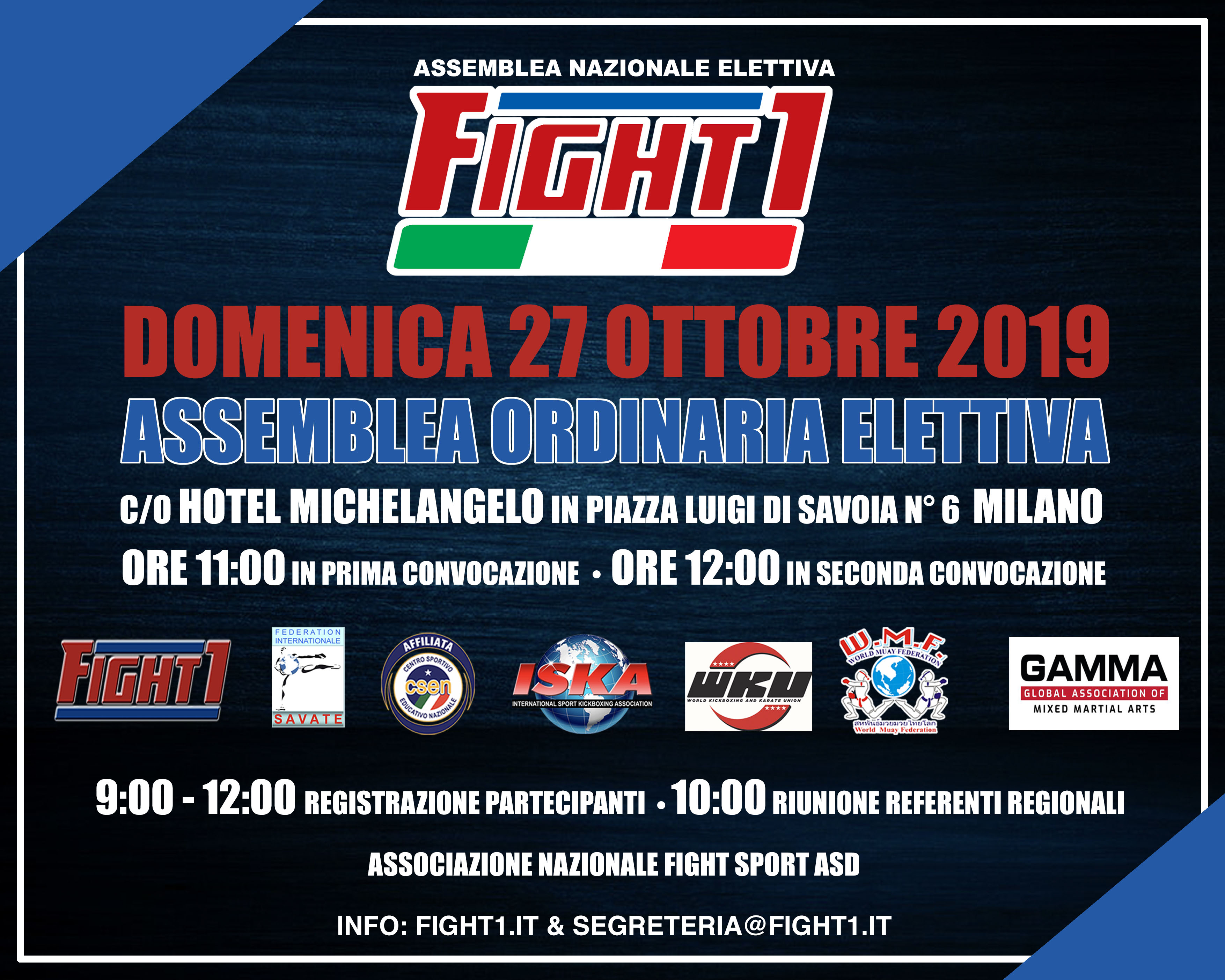 CONVOCAZIONE ASSEMBLEA ORDINARIA ELETTIVA MILANO 27 OTTOBRE 2019