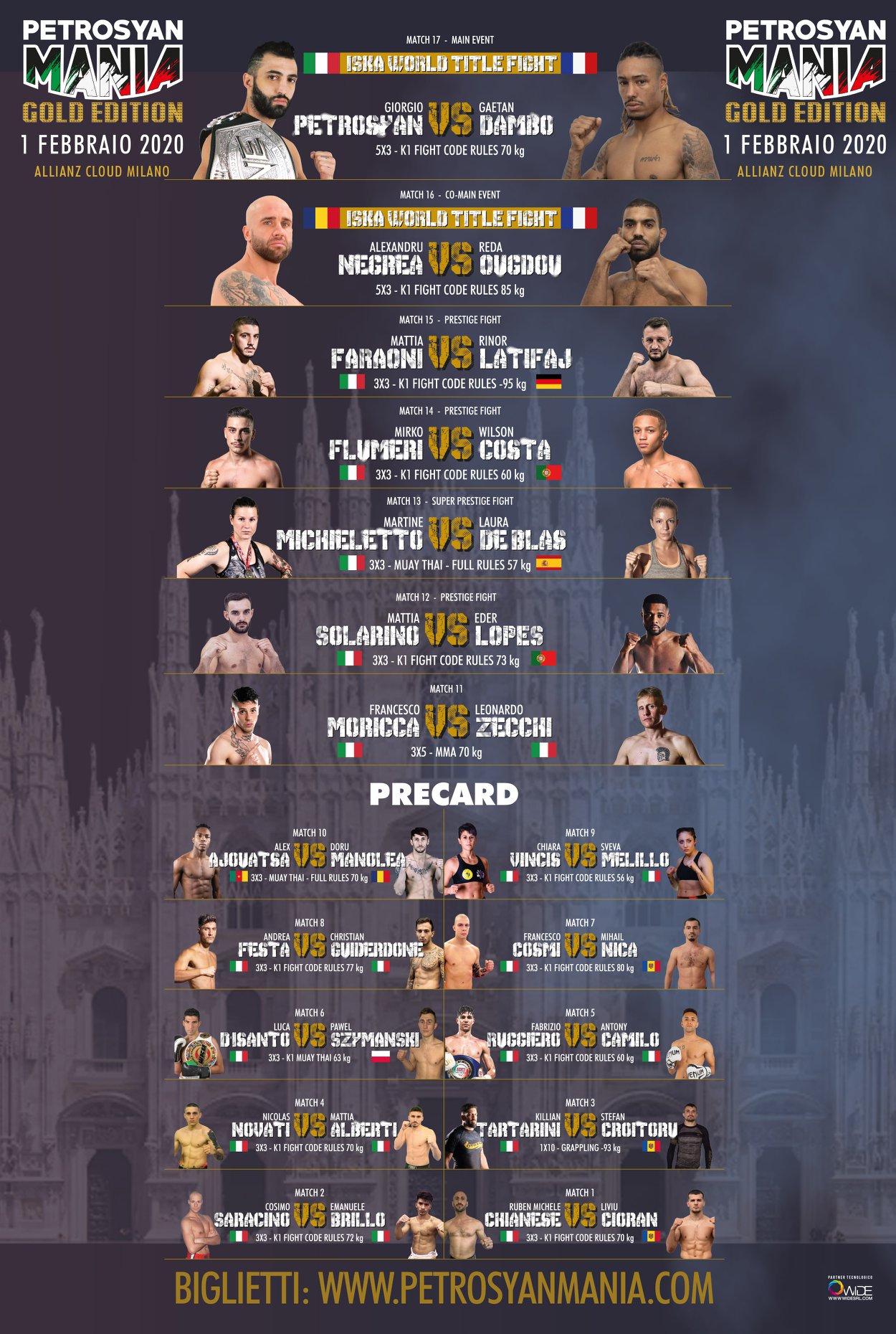GRANDE MATCHMAKING AL PETROSYANMANIA GOLD EDITION DEL 1 FEBBRAIO
