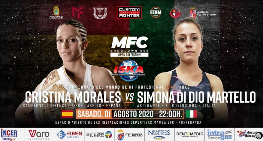 SIMONA DI DIO MARTELLO IL 1 AGOSTO IN SPAGNA PER IL MONDIALE ISKA K-1 RULES