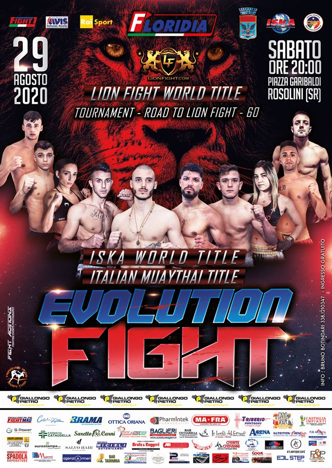 “EVOLUTION FIGHT” RIAPRE LA STAGIONE DEI GRANDI EVENTI INTERNAZIONALI FIGHT1