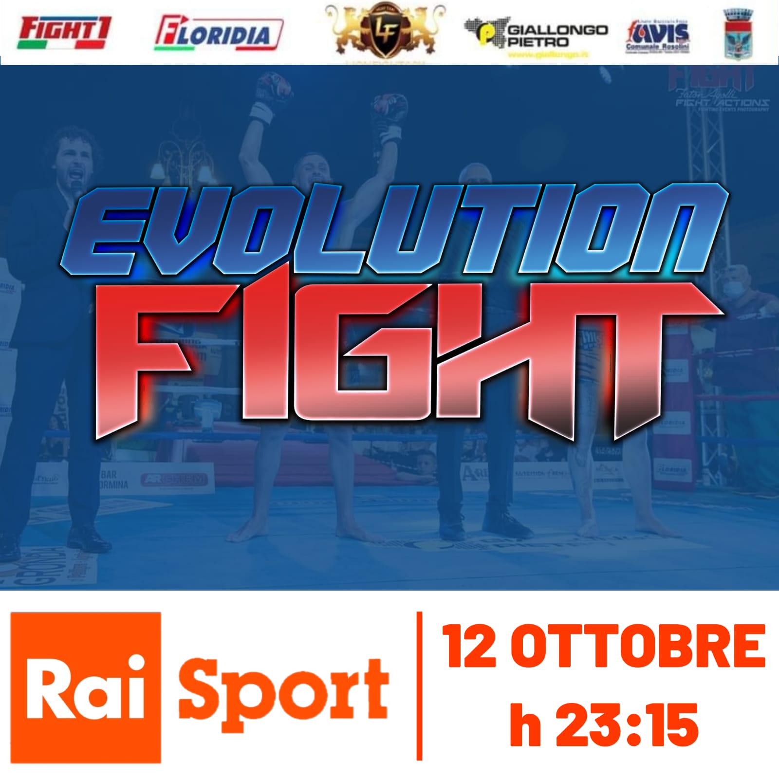 EVOLUTION FIGHT QUESTA SERA SU RAISPORT ALLE ORE 23,15