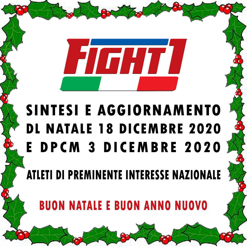 SINTESI TRA DL 18 DICEMBRE 2020 N. 172 E DPCM 3 DICEMBRE 2020