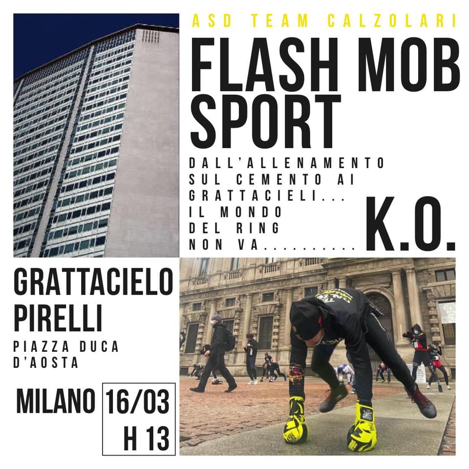 DIEGO CALZOLARI PORTA LO SPORT IN PIAZZA CONTRO L’INDIFFERENZA DELLE ISTITUZIONI.