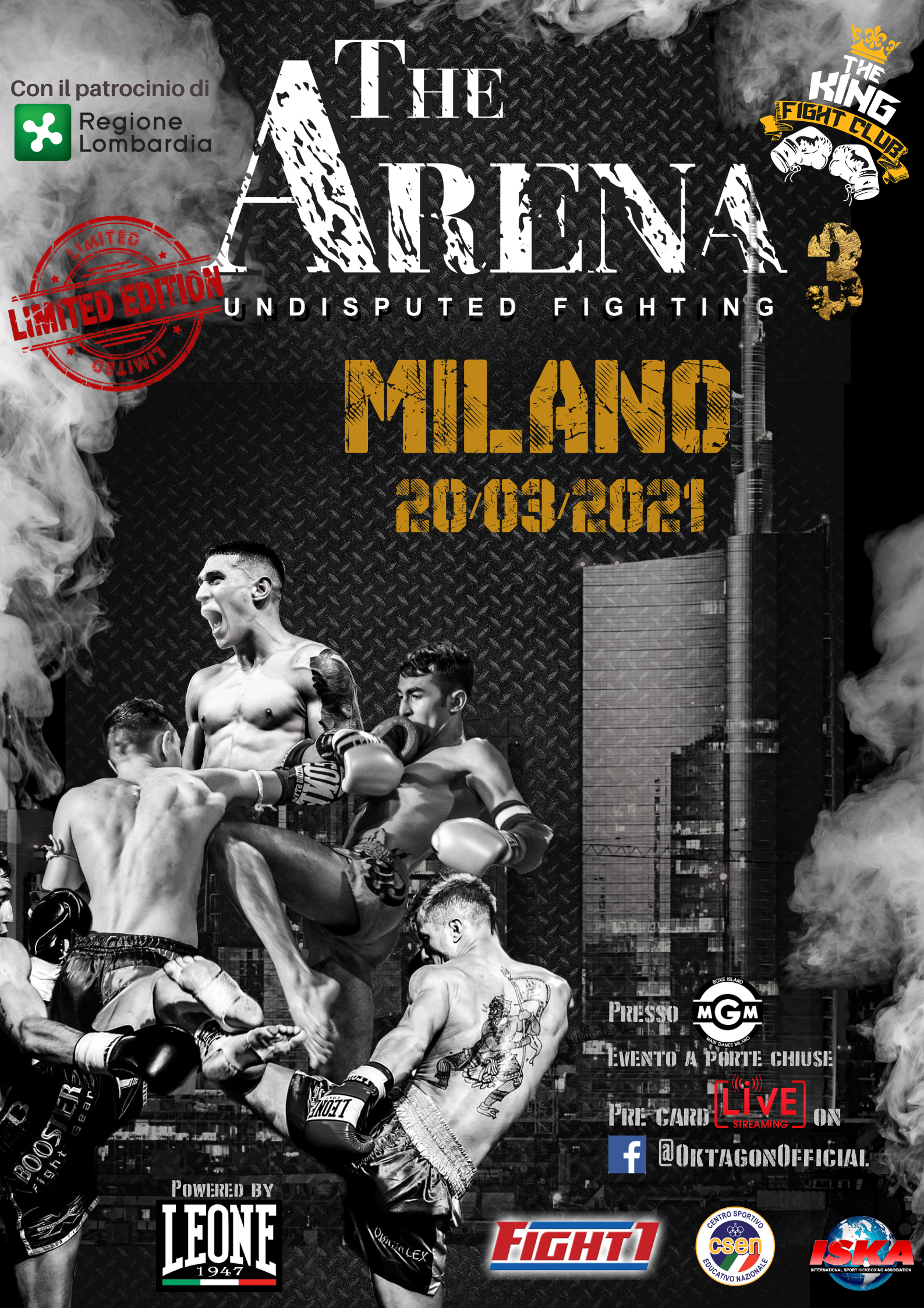 THE ARENA: FERVONO I PREPARATIVI PER IL 20 MARZO.