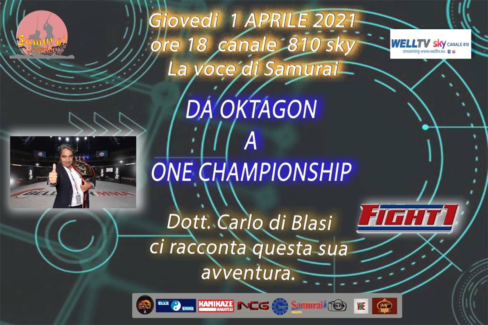DA OKTAGON A ONE CHAMPIONSHIP: CARLO DI BLASI PARLA A “LA VOCE DI SAMURAI”.