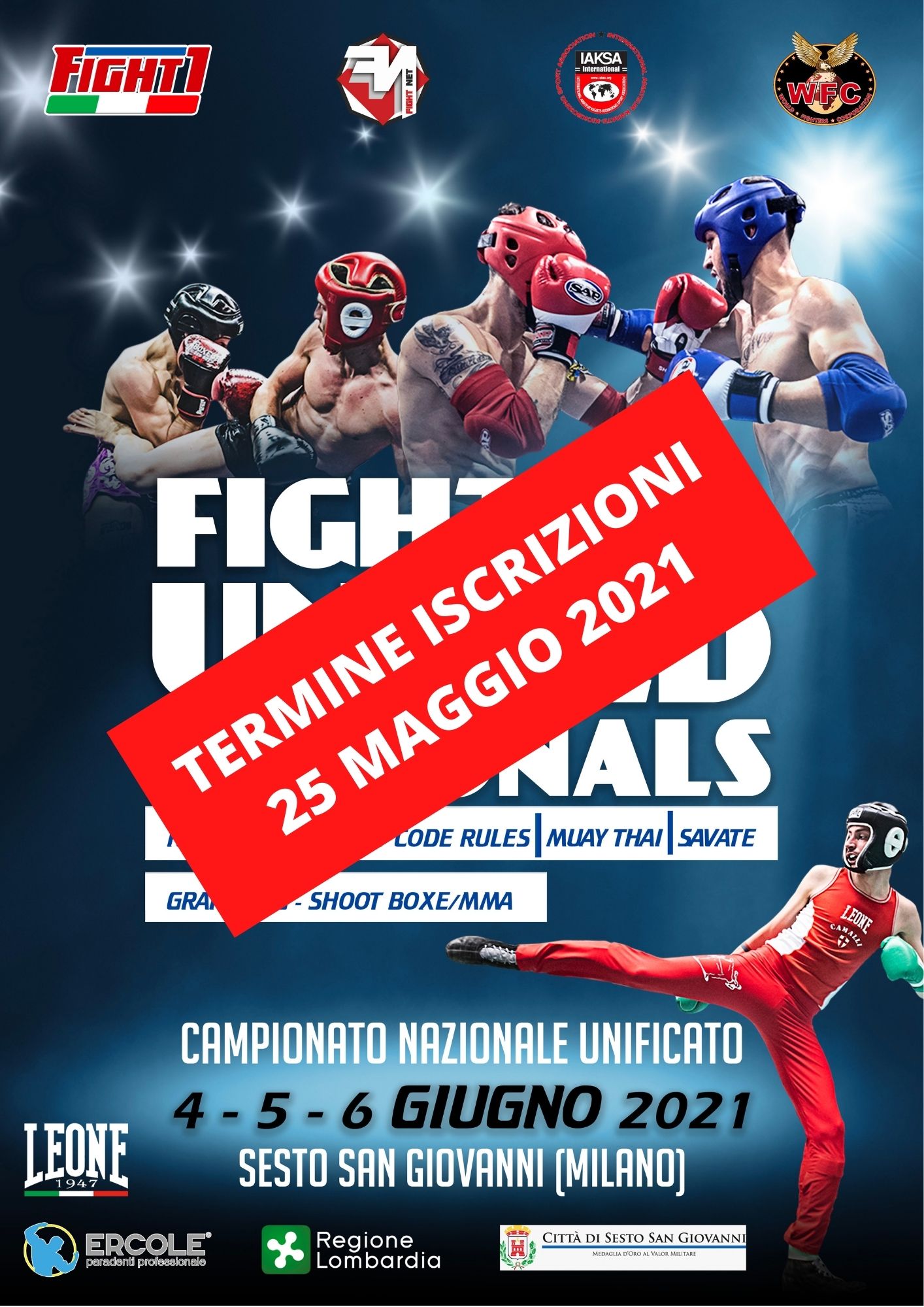 ECCO LA MODULISTICA DEL CAMPIONATO NAZIONALE UNIFICATO A SESTO SAN GIOVANNI (MI)  IL 4-5-6 GIUGNO 2021