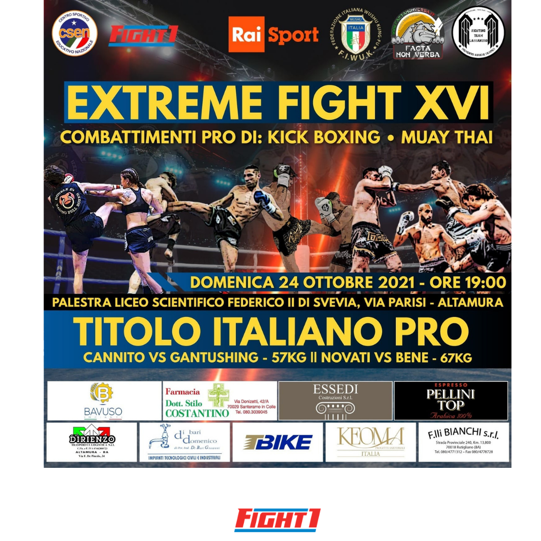 IL WEEKEND DI FIGHT1: RITORNA EXTREME FIGHT, RIPARTONO I CORSI!