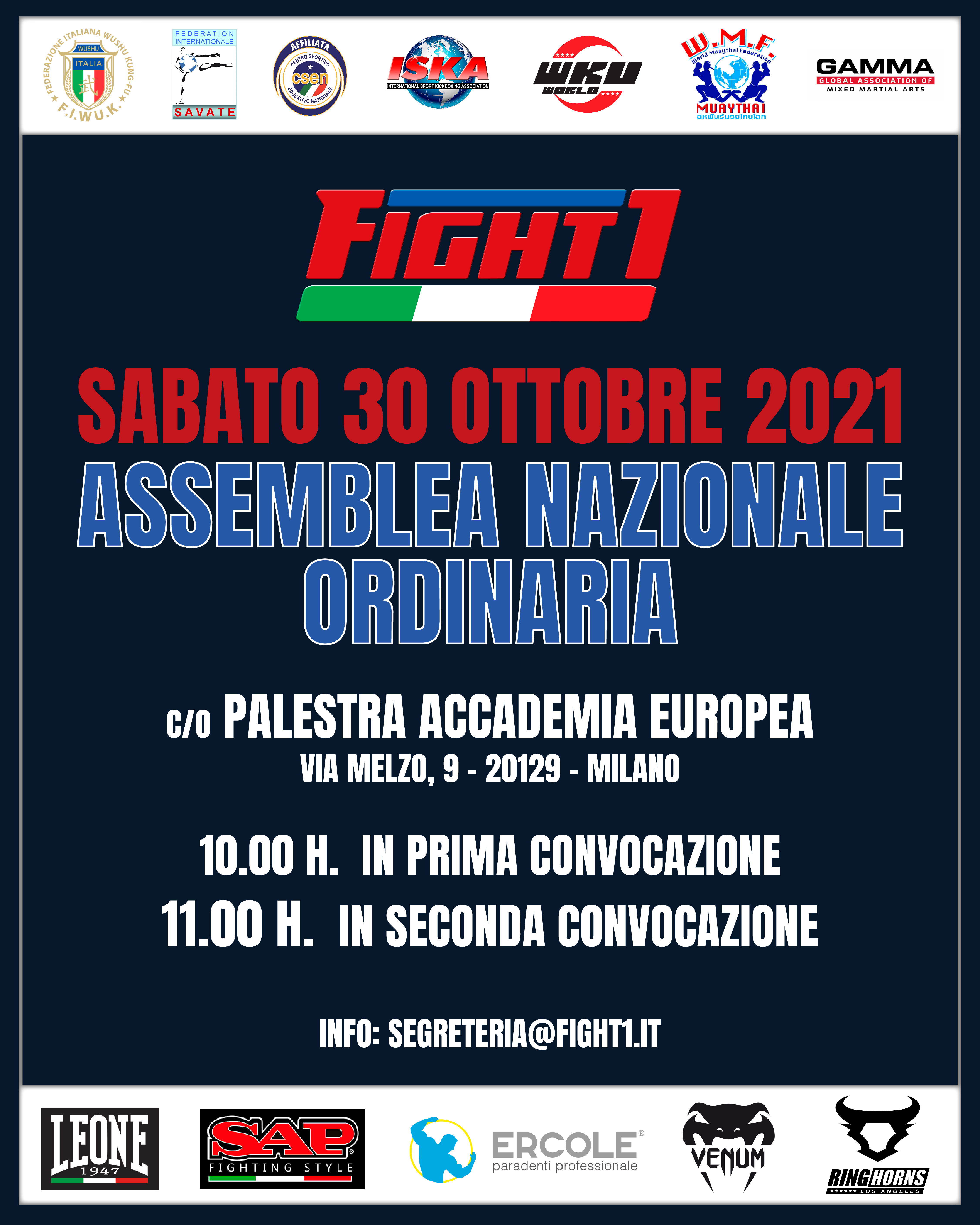 ASSEMBLEA NAZIONALE A MILANO.