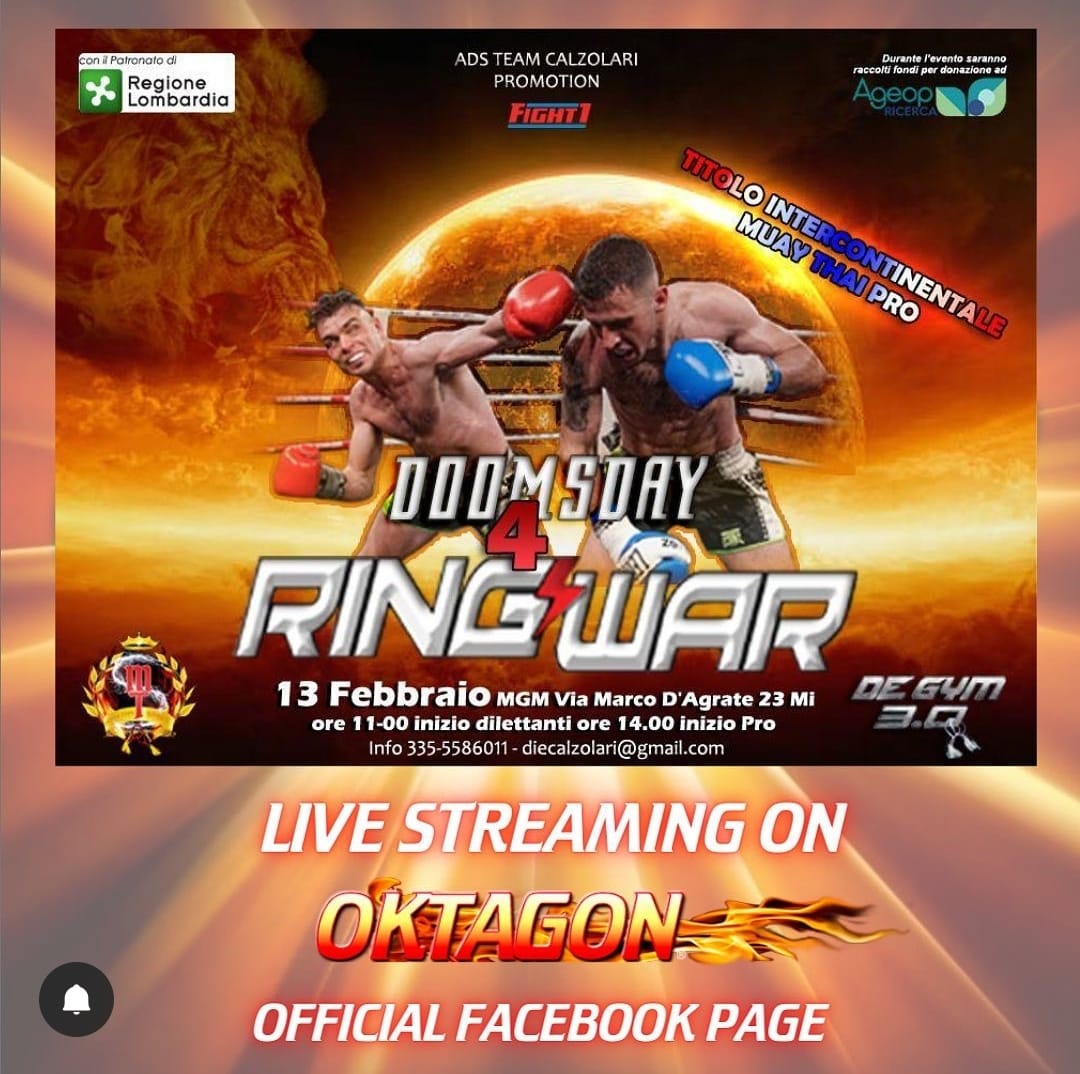 DOOMSDAY4RINGWAR DI SCENA QUESTA DOMENICA.