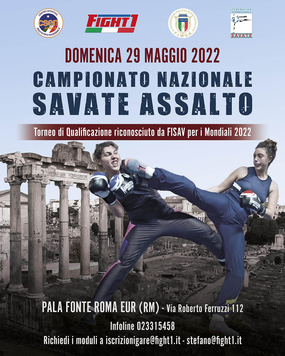 CAMPIONATI NAZIONALI DI SAVATE: APERTE LE ISCRIZIONI.