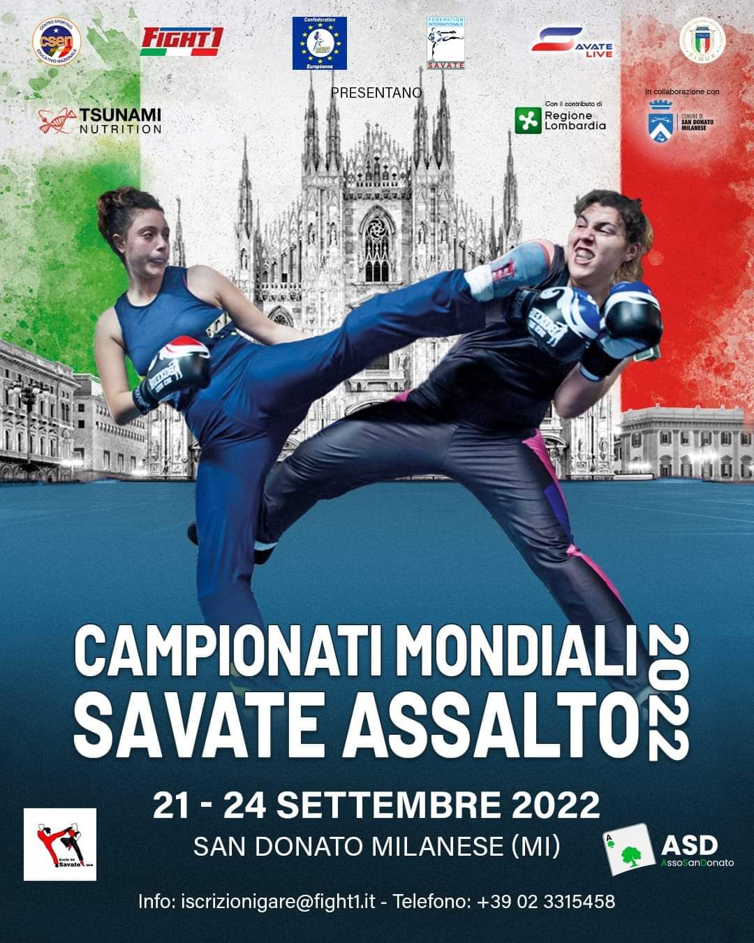 SAVATE: MONDIALI IN LOMBARDIA.