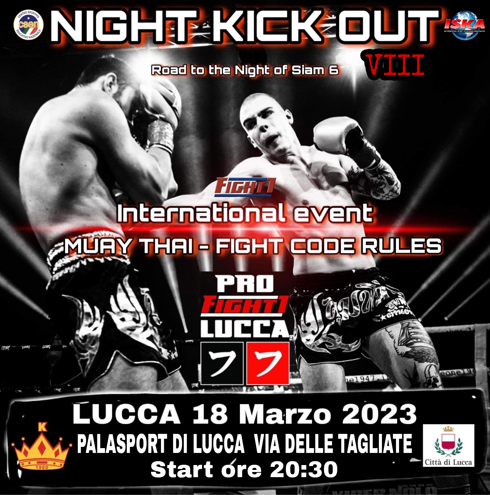 NIGHT KICK OUT A LUCCA.