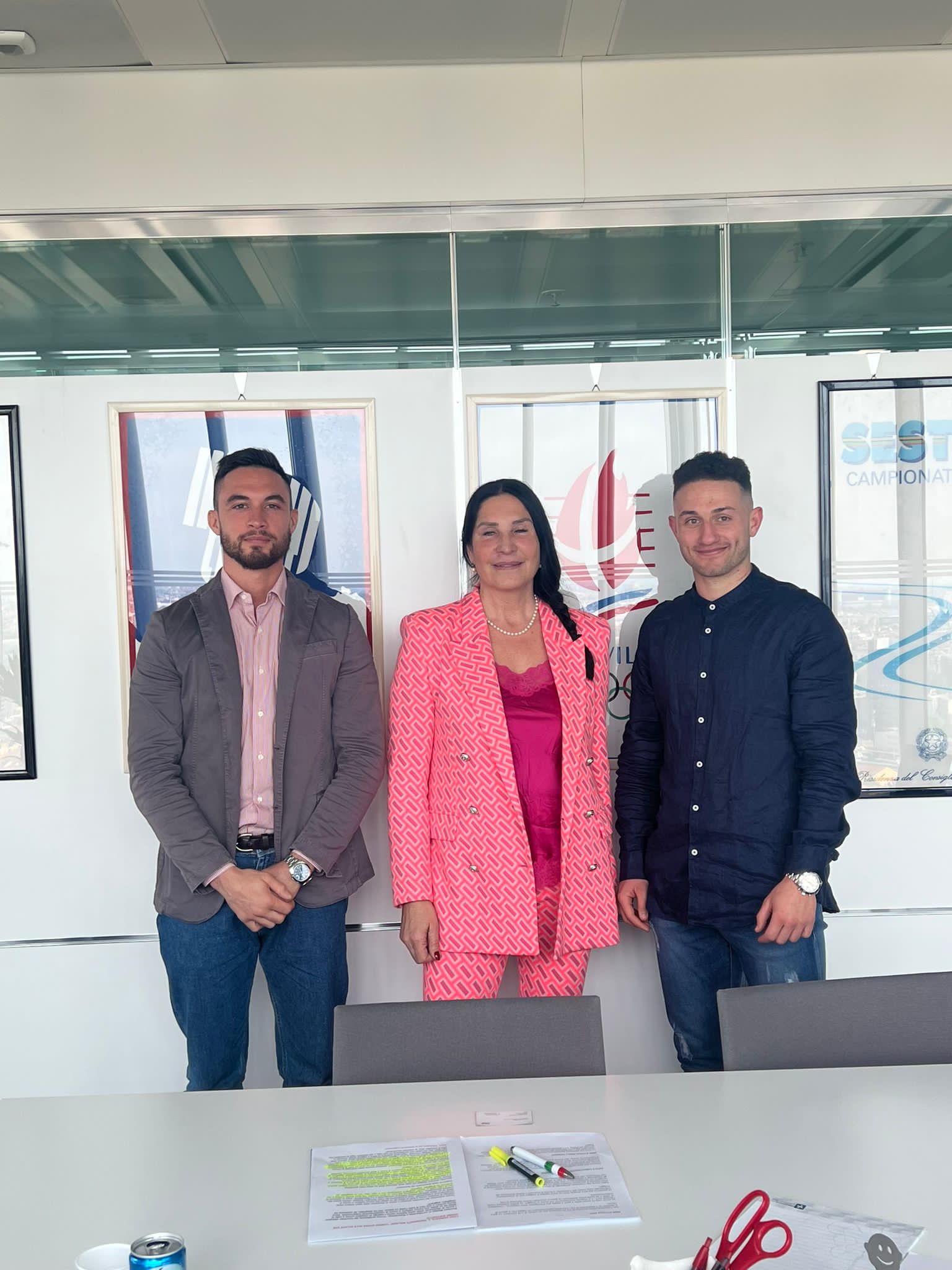 LORENZO DI VARA E JORDAN VALDINOCCI RICEVUTI IN REGIONE LOMBARDIA.