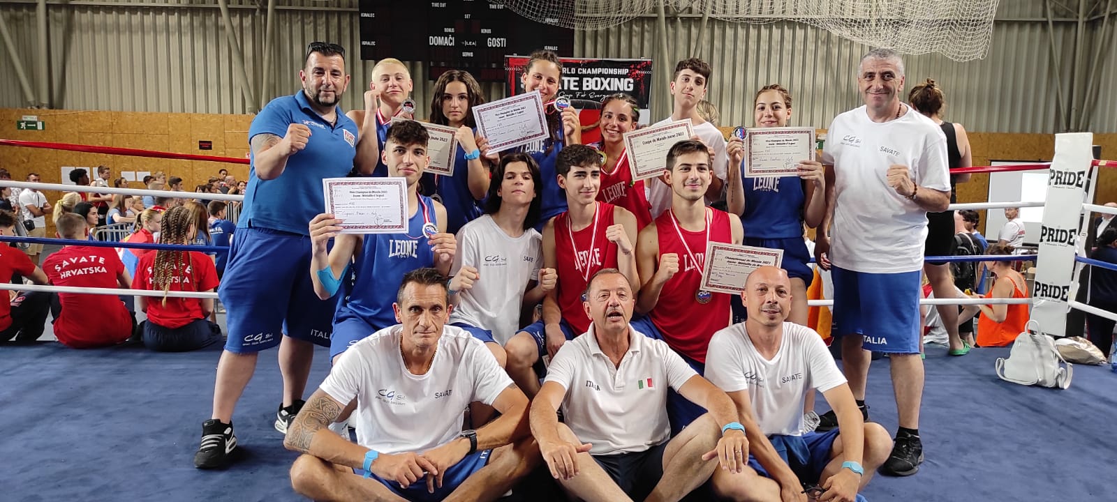 FIGHT1 SAVATE ITALIA TEAM LEADER AI MONDIALI DI SAVATE.