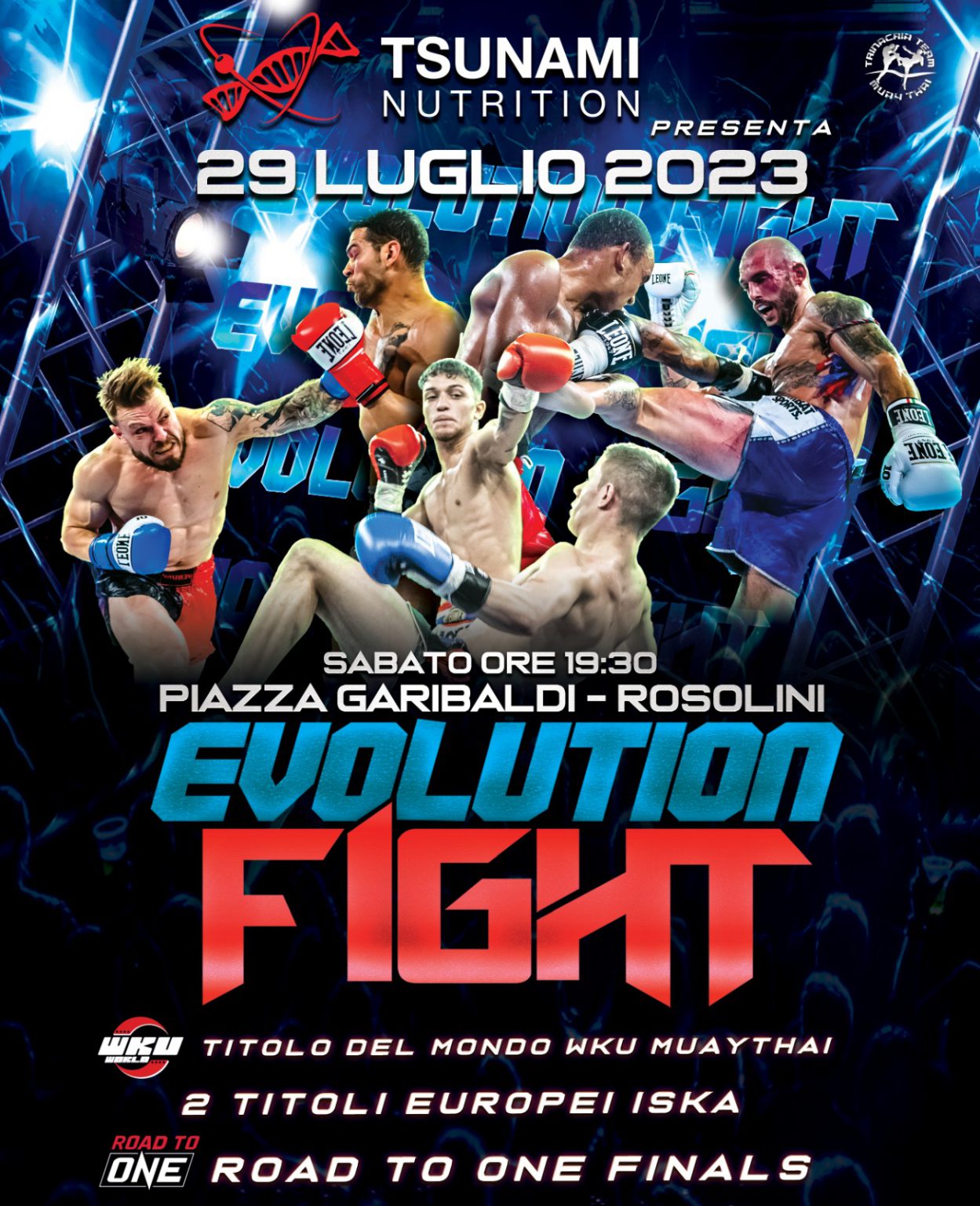 TSUNAMI NUTRITION SPONSOR UFFICIALE DI ROAD TO ONE FINALS IN SICILIA.