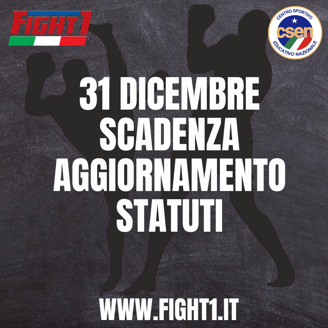 31 DICEMBRE SCADENZA AGGIORNAMENTO STATUTI.