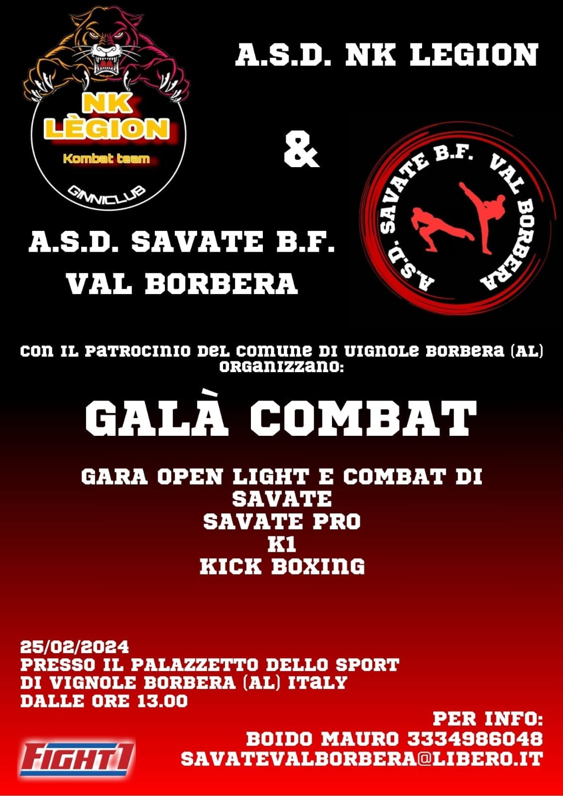 SUCCESSO DEL “GALA KOMBAT” A VIGNOLE BORBERA