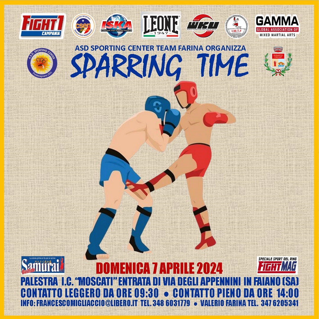 SPARRING TIME IN CAMPANIA DOMENICA 7 APRILE 2024