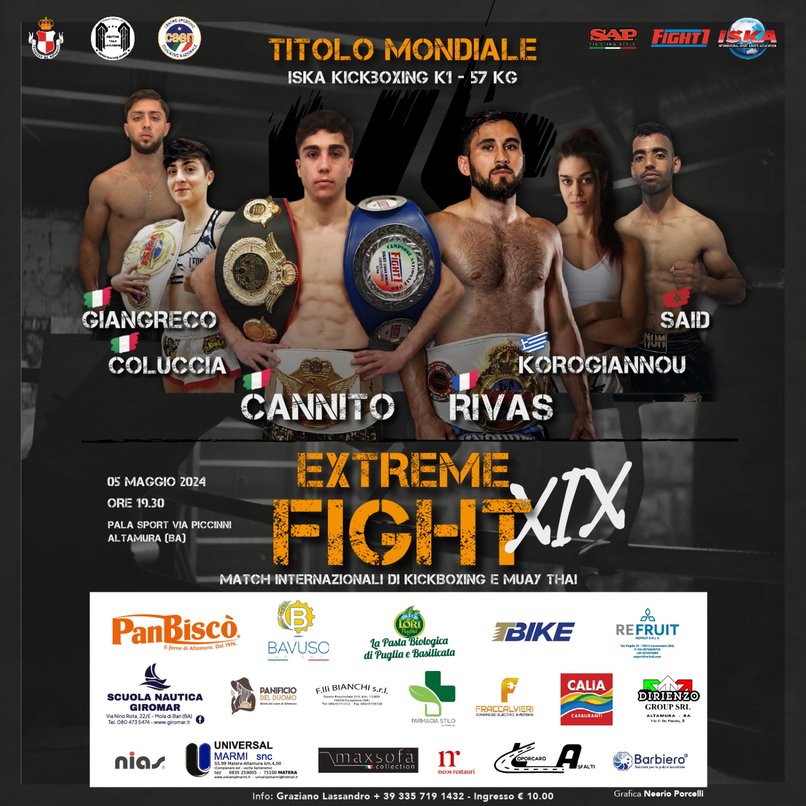 EXTREME FIGHT 19 TORNA IL 5 MAGGIO