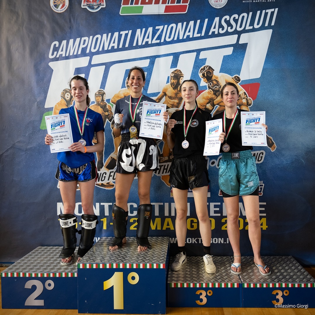 TUTTI I MEDAGLIATI DEI CAMPIONATI NAZIONALI ASSOLUTI FIGHT1 2024
