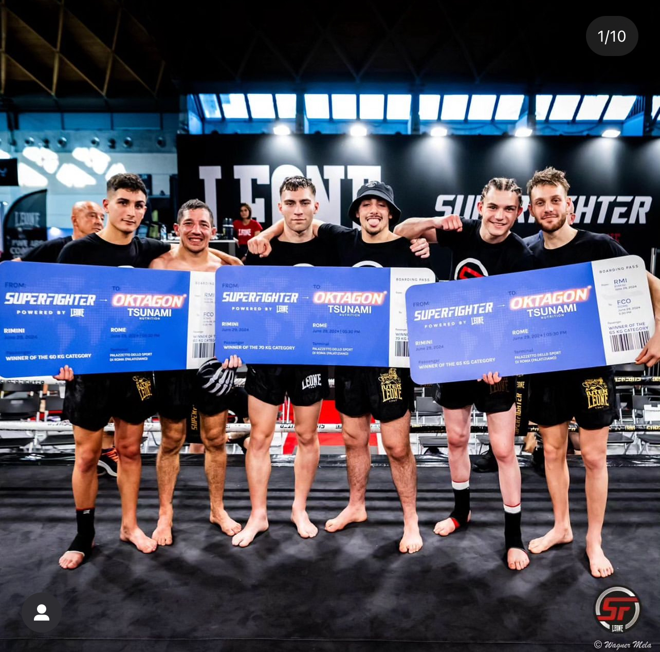 DA RIMINI WELLNESS A ROMA: SUPERFIGHTER BY LEONE 1947 LAUREA I CAMPIONI PER OKTAGON TSUNAMI A ROMA