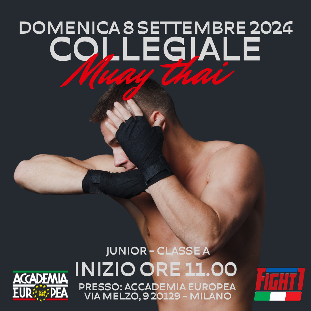 IL COLLEGIALE NAZIONALE DELLA MUAY THAI DOMENICA 8 SETTEMBRE A MILANO