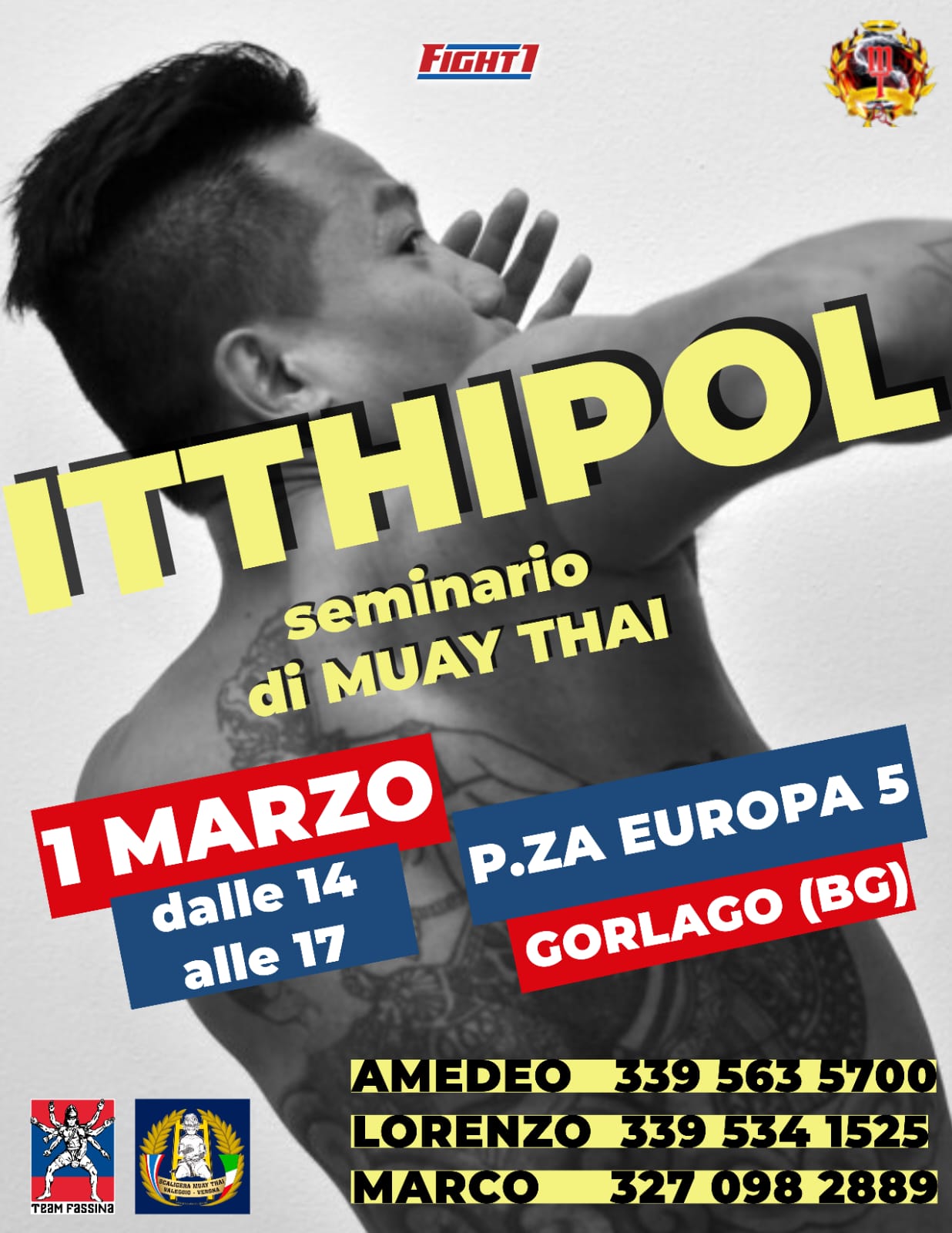 SEMINARIO DI MUAY THAI CON ITTHIPOL