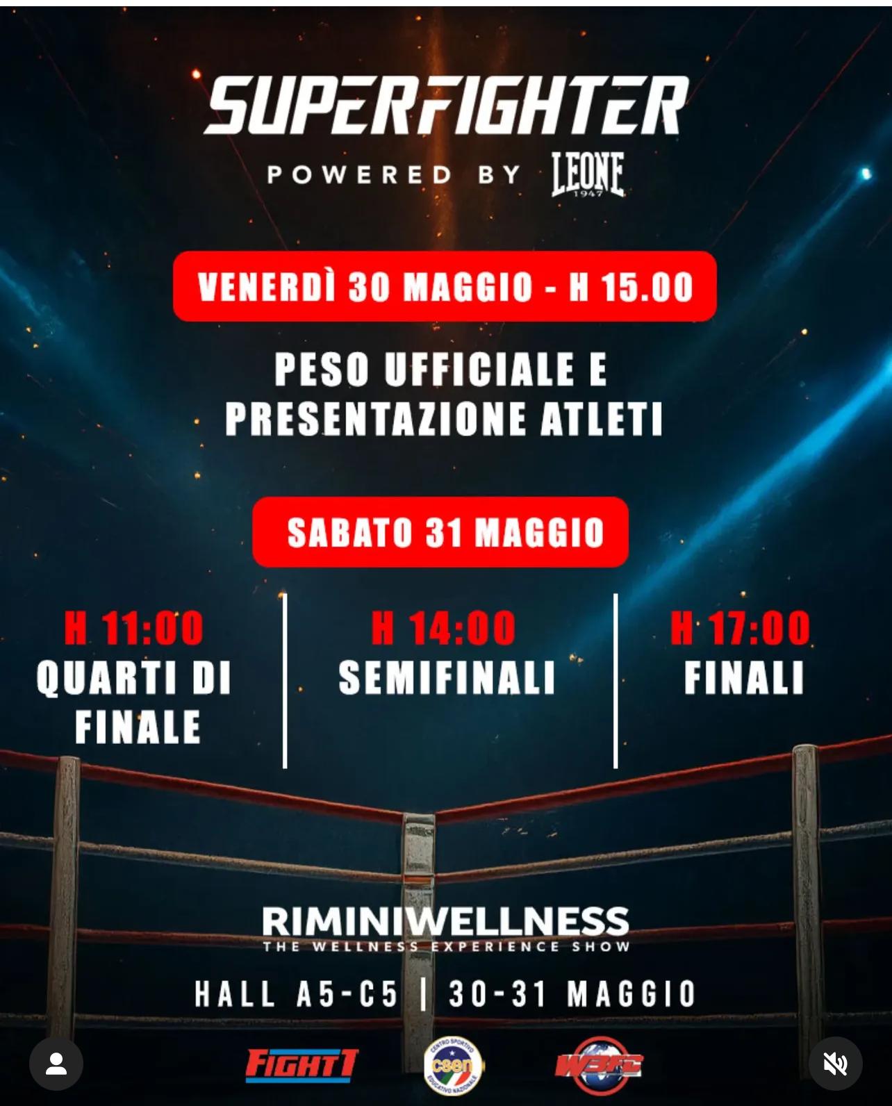 SUPERFIGHTER LIVE OGGI E DOMANI!
