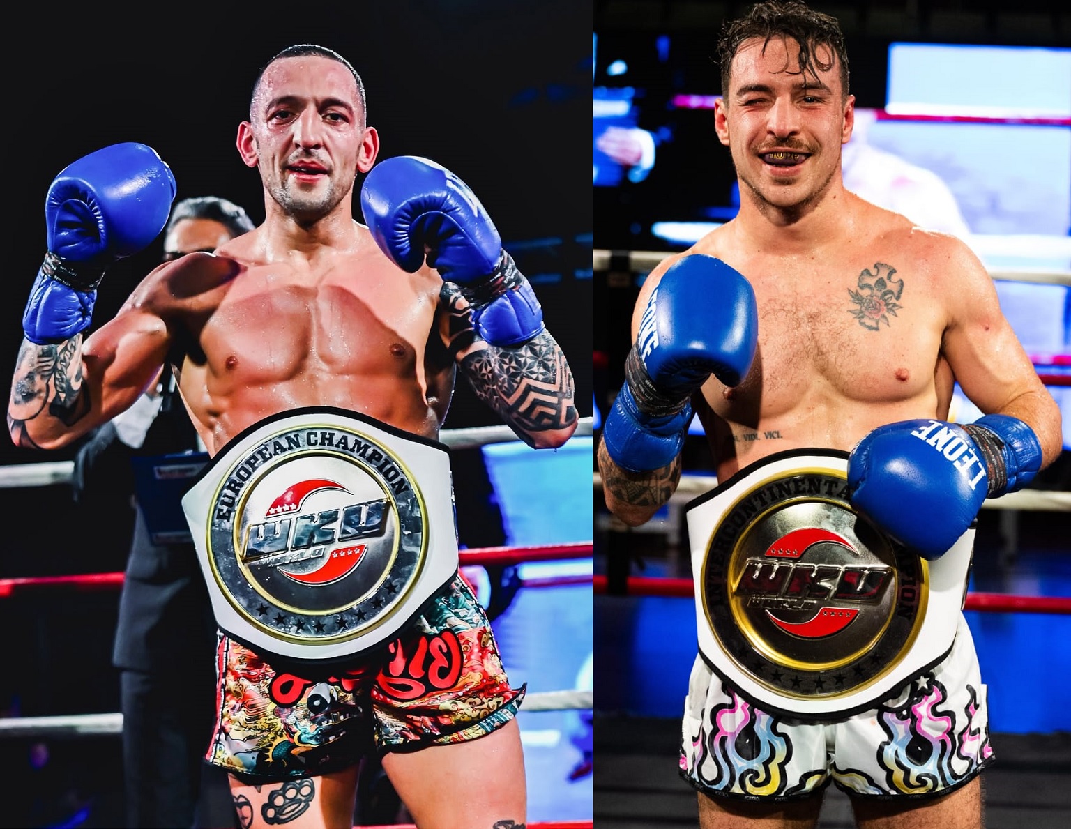 SCIORTINO E LOMBARDI TRIONFANO A PISA CON LE CINTURE EUROPEA E INTERCONTINENTALE