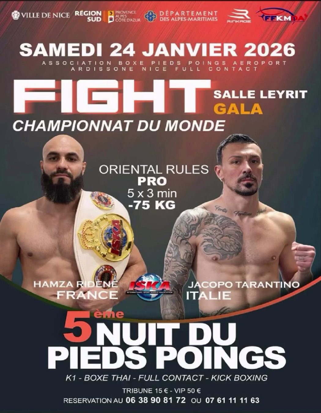 TARANTINO TENTA IL MONDIALE ISKA A NIZZA