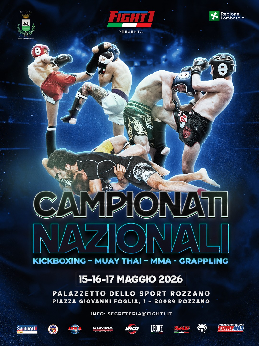 ROZZANO OSPITA I CAMPIONATI NAZIONALI FIGHT1-CSEN DI SPORT DA COMBATTIMENTO