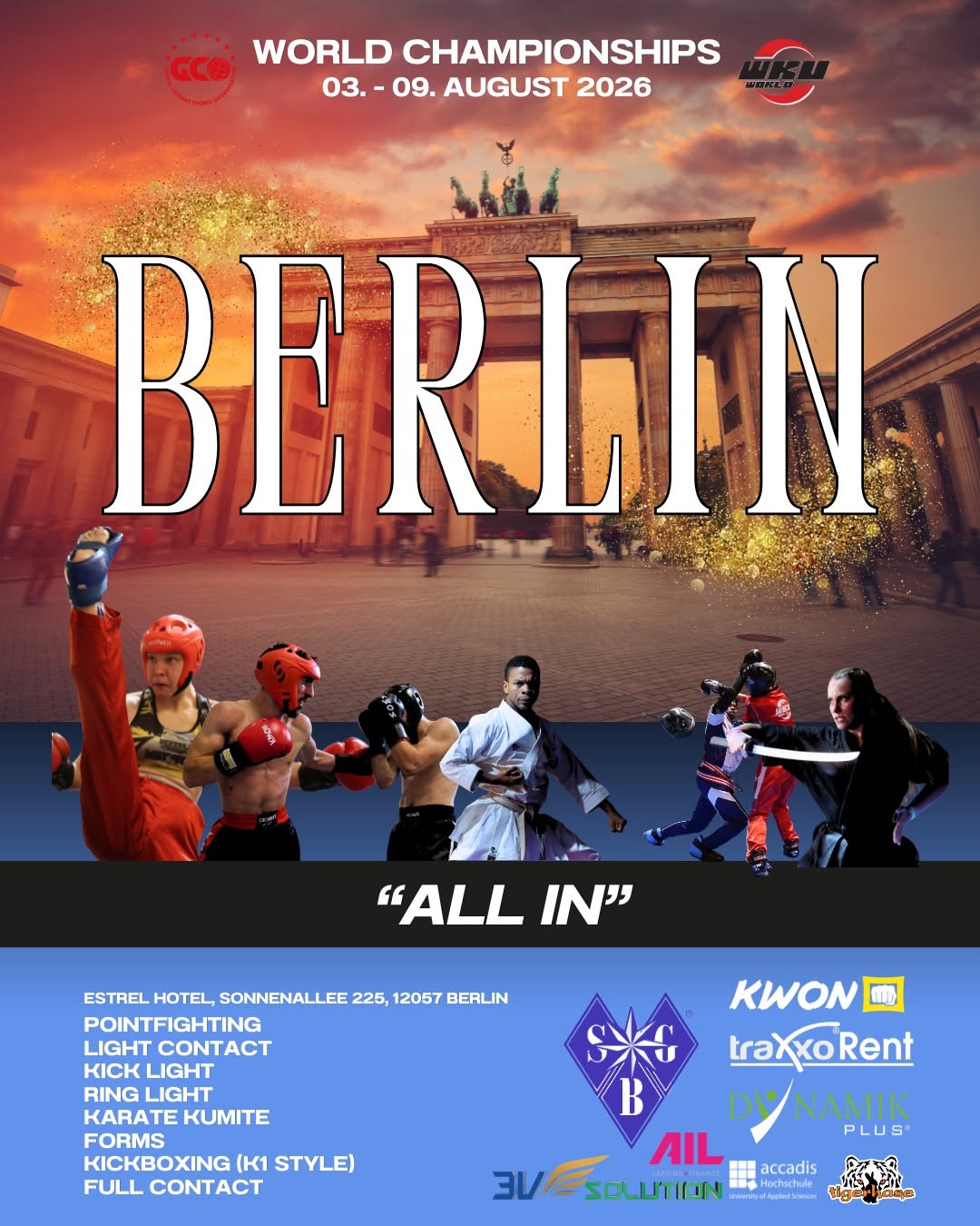 INVITO AL CAMPIONATO DEL MONDO WKU DI BERLINO 2026