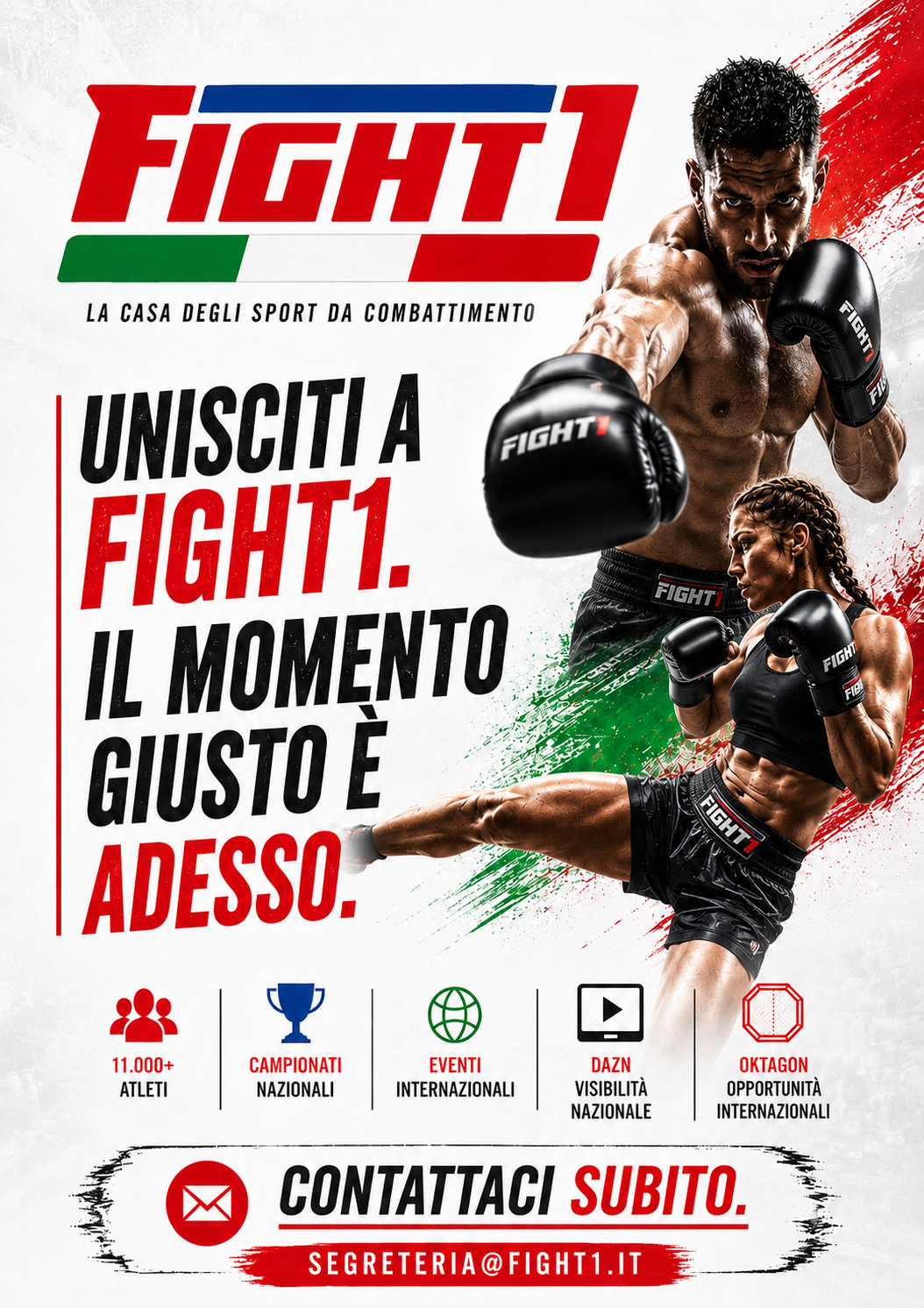 CAMPAGNA TESSERAMENTO FIGHT1 2026/2027È IL MOMENTO DI ENTRARE IN FIGHT1