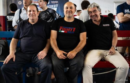 DA SX FRANCESCO MIGLIACCIO, BRUNO BOTINDARI E CARLO DI BLASI. LE 3 ANIME DI FIGHT1. L'ITALIA DEL FIGHTING