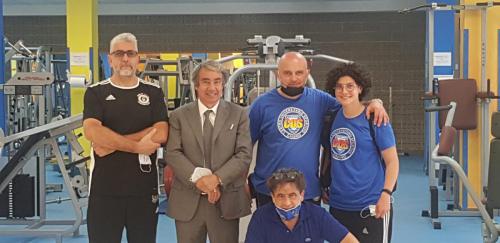 Il Presidente Di Blasi con i responsabili del corso Angelo Rodio e Adolfo Bei