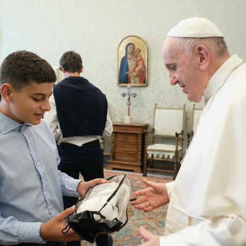 PAPA FRANCESCO INCONTRA I GIOVANI FIGHTERS.